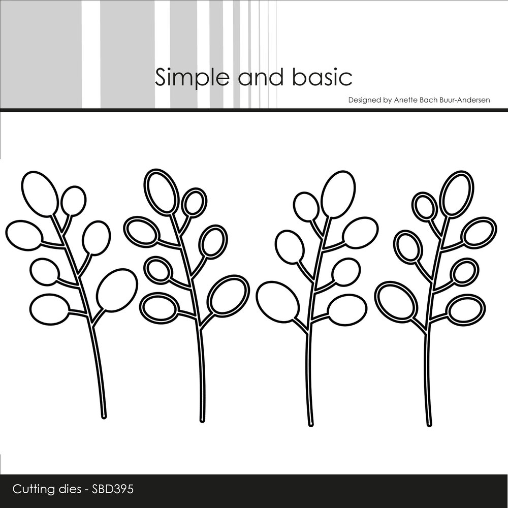Simple and Basic Bubble Branches Dies (SBD395) (OUTLET)