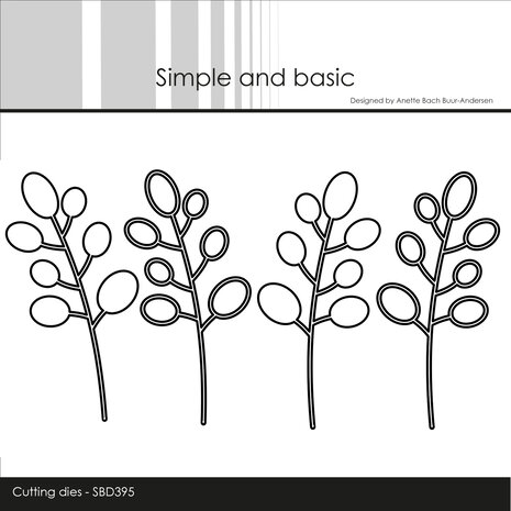 Simple and Basic Bubble Branches Dies (SBD395) (OUTLET)