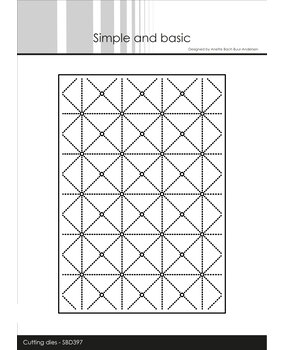Simple and Basic Diagonal Stripes A6 Dies (SBD397) (DISCONTINUED)