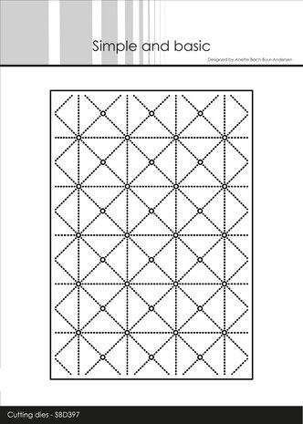Simple and Basic Diagonal Stripes A6 Dies (SBD397) (DISCONTINUED)