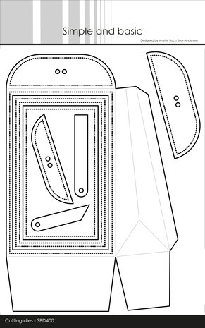 Simple and Basic Giftbag for LED Tealights Dies (SBD400) (DISCONTINUED)