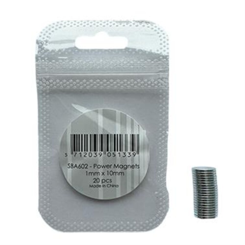 Simple and Basic Power Magnets 1x10mm (20pcs) (SBA602)