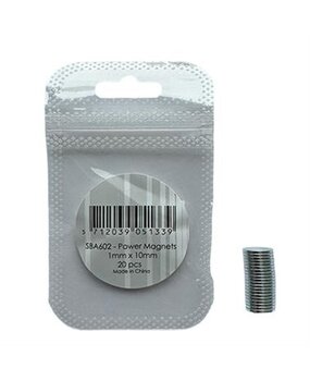 Simple and Basic Power Magnets 1x10mm (20pcs) (SBA602)