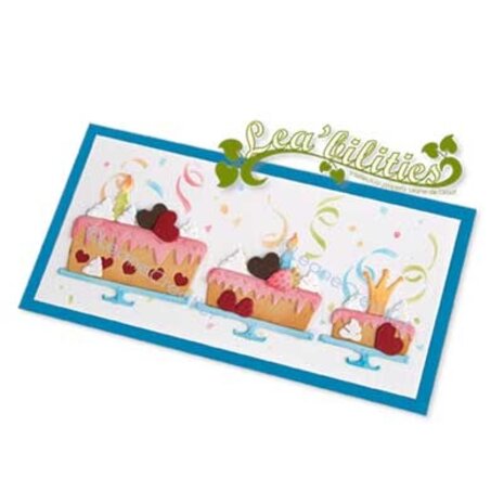 Leane Creatief Cake Variations Lea’bilitie Cut and Embossing Die (45.8863) (DISCONTINUED)