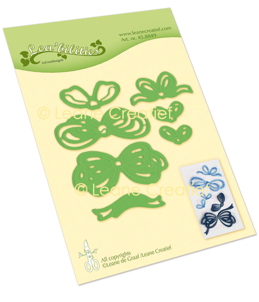Leane Creatief Bows Lea’bilitie Cut and Embossing Die (45.8849) (DISCONTINUED)