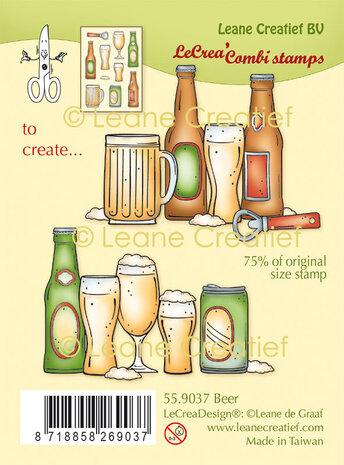 Leane Creatief Beer LeCreaDesign Combi Clear Stamp (55.9037) (DISCONTINUED)