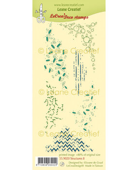 Leane Creatief Structures 8 LeCreaDesign Deco Clear Stamp (55.9020) (DISCONTINUED)