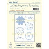 Leane Creatief Flower A5 LeCreaDesign Layering Template (95.8917) (DISCONTINUED)