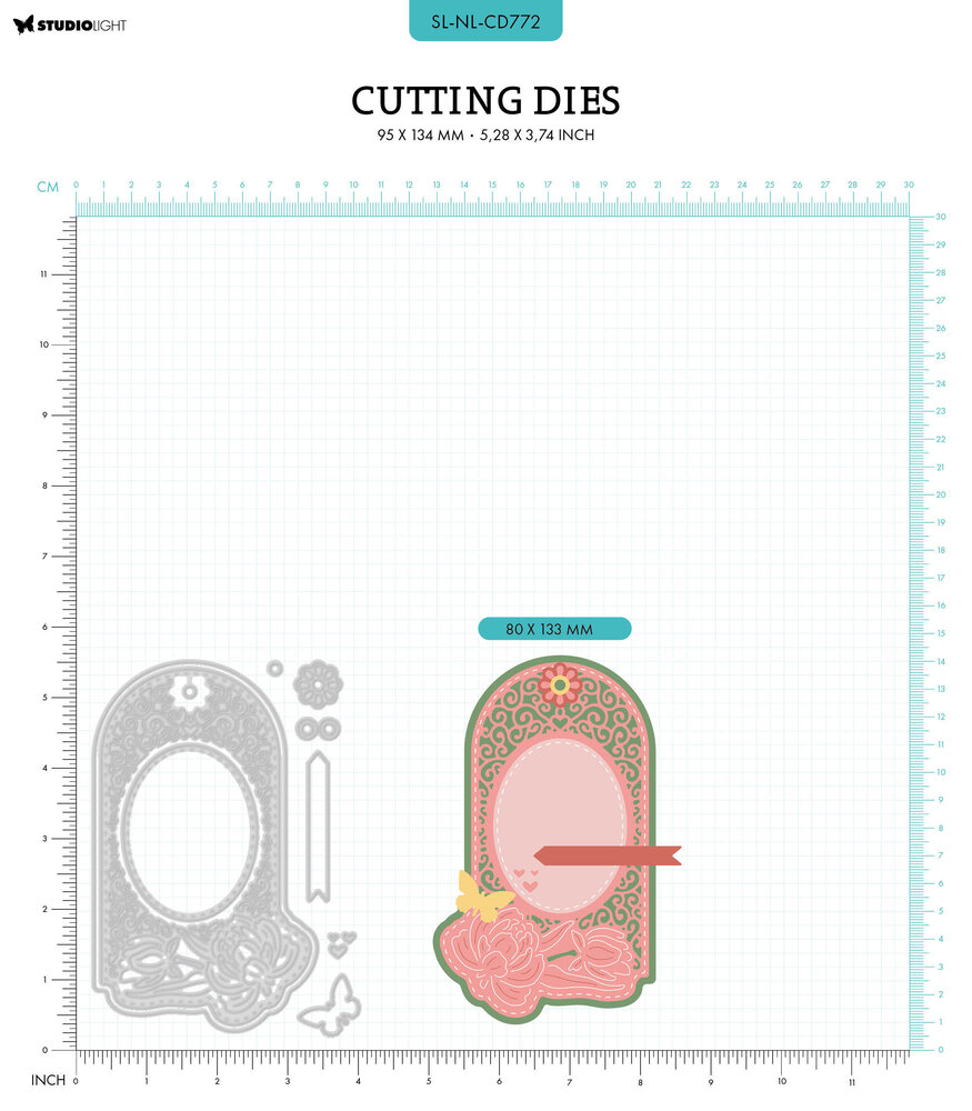 Studio Light Nature Lover Cutting Dies Peony Tag (SL-NL-CD772) (OUTLET) Studio Light Nature Lover Cutting Dies Peony Tag (SL-NL-CD772) (OUTLET)