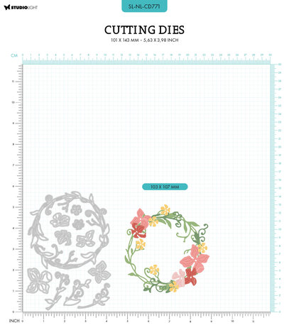Studio Light Nature Lover Cutting Dies Floral Wreath (SL-NL-CD771) (OUTLET) Studio Light Nature Lover Cutting Dies Floral Wreath (SL-NL-CD771) (OUTLET)