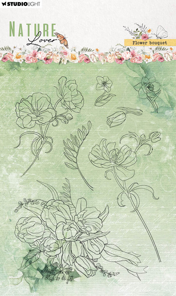 Studio Light Nature Lover Clear Stamps Flower Bouquet (SL-NL-STAMP592) (OUTLET) Studio Light Nature Lover Clear Stamps Flower Bouquet (SL-NL-STAMP592) (OUTLET)