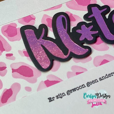 CarlijnDesign Hot Foil Plate Klote (CDHF-0047) (DISCONTINUED) CarlijnDesign Hot Foil Plate Klote (CDHF-0047) (DISCONTINUED)