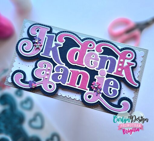 CarlijnDesign Snijmallen Ik Denk aan Je (CDSN-0250) (DISCONTINUED) CarlijnDesign Snijmallen Ik Denk aan Je (CDSN-0250) (DISCONTINUED)