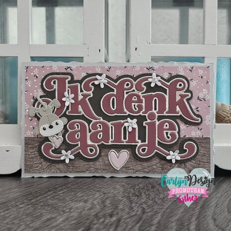 CarlijnDesign Snijmallen Ik Denk aan Je (CDSN-0250) (DISCONTINUED) CarlijnDesign Snijmallen Ik Denk aan Je (CDSN-0250) (DISCONTINUED)
