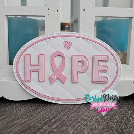 CarlijnDesign Snijmallen Pink Ribbon (CDSN-0246) (DISCONTINUED)