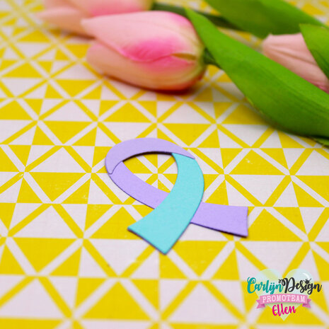 CarlijnDesign Snijmallen Pink Ribbon (CDSN-0246) (DISCONTINUED)