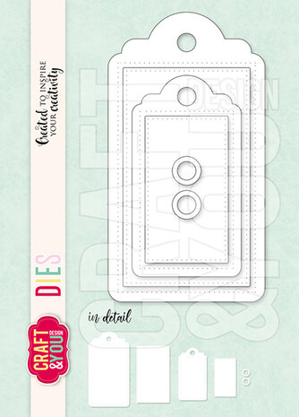 Craft & You Design Tag Set Dies (CYD-CW269)