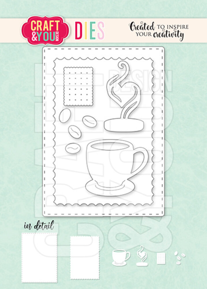 Craft & You Design ATC Frame with a Cup of Coffee Dies (CYD-CW262) Craft & You Design ATC Frame with a Cup of Coffee Dies (CYD-CW262)