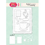 Craft & You Design ATC Frame with a Cup of Coffee Dies (CYD-CW262)