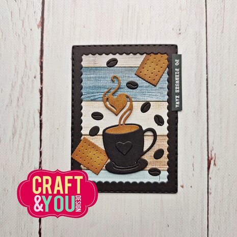 Craft & You Design ATC Frame with a Cup of Coffee Dies (CYD-CW262) Craft & You Design ATC Frame with a Cup of Coffee Dies (CYD-CW262)