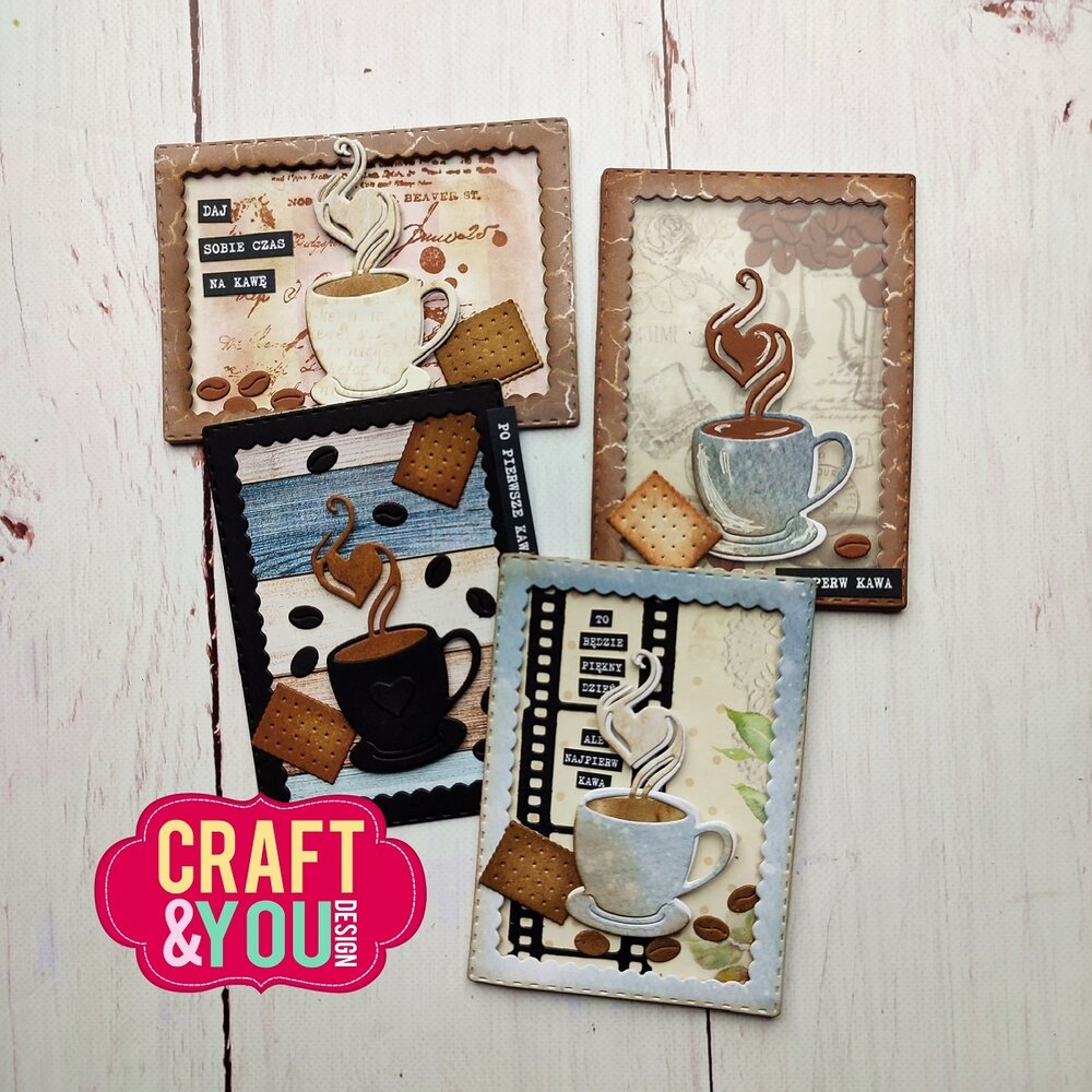 Craft & You Design ATC Frame with a Cup of Coffee Dies (CYD-CW262) Craft & You Design ATC Frame with a Cup of Coffee Dies (CYD-CW262)