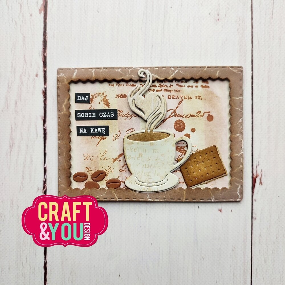 Craft & You Design ATC Frame with a Cup of Coffee Dies (CYD-CW262) Craft & You Design ATC Frame with a Cup of Coffee Dies (CYD-CW262)