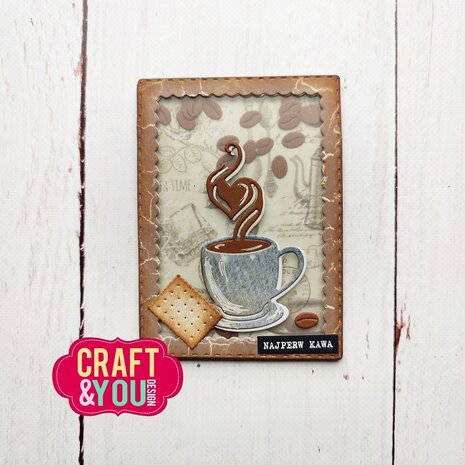 Craft & You Design ATC Frame with a Cup of Coffee Dies (CYD-CW262) Craft & You Design ATC Frame with a Cup of Coffee Dies (CYD-CW262)