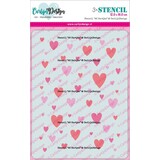 CarlijnDesign Stencils A6 Hartjes (CDSC-0029) (OUTLET)
