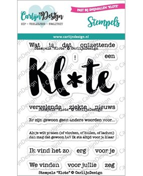 CarlijnDesign Stempels Klote (CDST-0114) (OUTLET)
