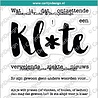 CarlijnDesign Stempels Klote (CDST-0114) (OUTLET)
