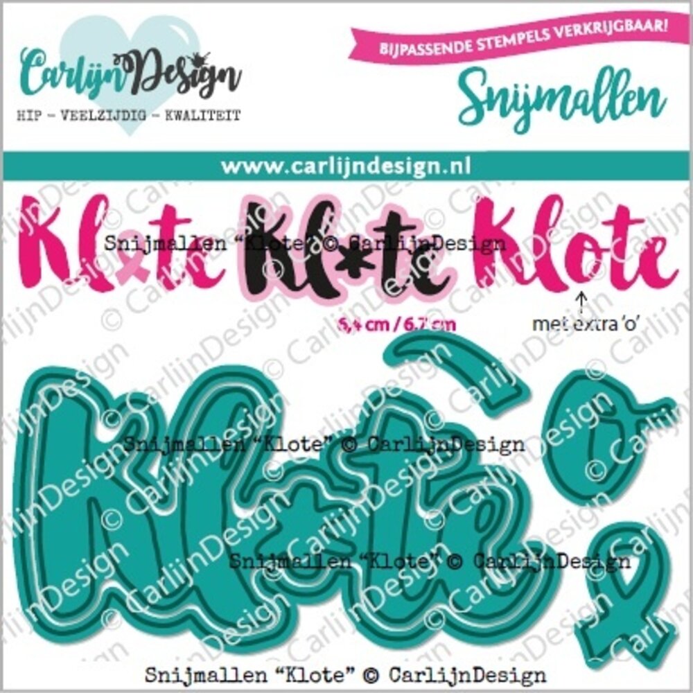 CarlijnDesign Snijmallen Klote (CDSN-0244) (OUTLET)