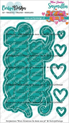 CarlijnDesign Snijmallen Ik Denk aan Je (CDSN-0250) (DISCONTINUED) CarlijnDesign Snijmallen Ik Denk aan Je (CDSN-0250) (DISCONTINUED)