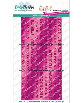 CarlijnDesign Hot Foil Onderteksten Sterkte (CDHF-0045) (DISCONTINUED)
