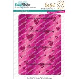 CarlijnDesign Hot Foil Plate A6 Hearts (CDHF-0044)