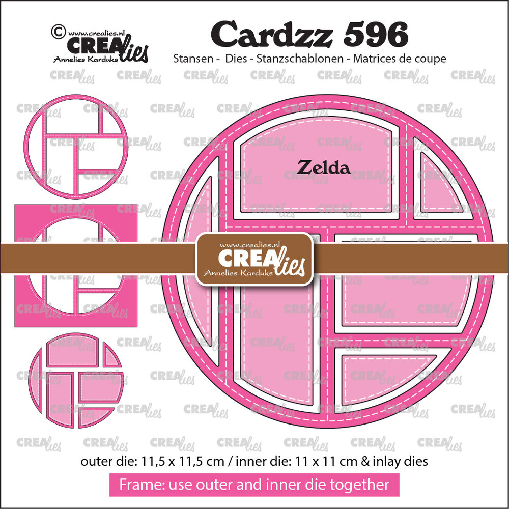 Crealies Cardzz Stansen No.596 Frame & Inlay Zelda (6 Vlakken) (CLCZ596)