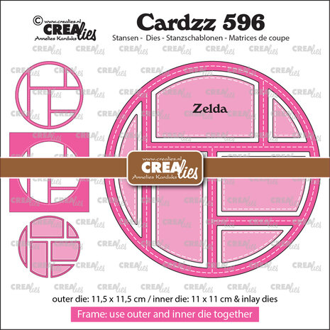 Crealies Cardzz Stansen No.596 Frame & Inlay Zelda (6 Vlakken) (CLCZ596)