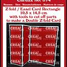 Crealies Cardzz Stansen No.574 (Double) Z-fold / Easel Card Rechthoek Verticaal (CLCZ574)