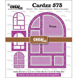 Crealies Cardzz Stansen No. 573 Frame & Inlays Yvon (6 Vlakken) (CLCZ573)