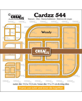 Crealies Cardzz Stansen No. 544 Frame & Inlays Wendy (6 Vlakken) (CLCZ544)