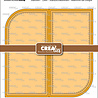 Crealies Cardzz Stansen No.543 Gatefold Card met 2 Afgeronde Hoeken (CLCZ543)