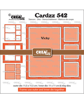 Crealies Cardzz Stansen No.542 Frame & Inlays Vicky (CLCZ542)