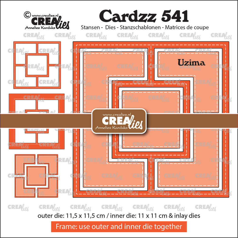 Crealies Cardzz Dies No.541 Frame & Inlays Uzima (CLCZ541) Crealies Cardzz Dies No.541 Frame & Inlays Uzima (CLCZ541)