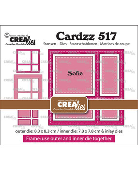 Crealies Cardzz Dies No.517 Frame & Inlays Sofie (CLCZ517)
