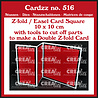 Crealies Cardzz Stansen No. 516 (Double) Z-fold / Easel Card Square 10x10 cm (CLCZ516) Crealies Cardzz Stansen No. 516 (Double) Z-fold / Easel Card Square 10x10 cm (CLCZ516)