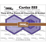 Crealies Cardzz Dies No. 322 Twist & Pop Panels & Concertina & Booklet Hexagon (CLCZ322)