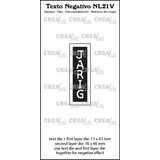 Crealies Texto Negativo Dies Dutch No.21V JARIG (NL21V)