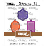 Crealies X-tra Stansen No.71 Charms Set C: Ballon, Banner, Bloem (CLXtra71)