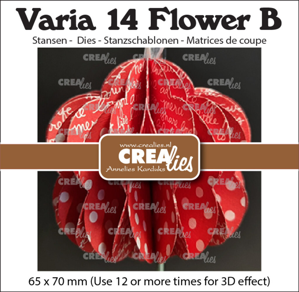 Crealies Varia Dies No.14 3D Flower B (CLVAR14)