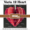 Crealies Varia Stansen No.12 3D Hart (CLVAR12)