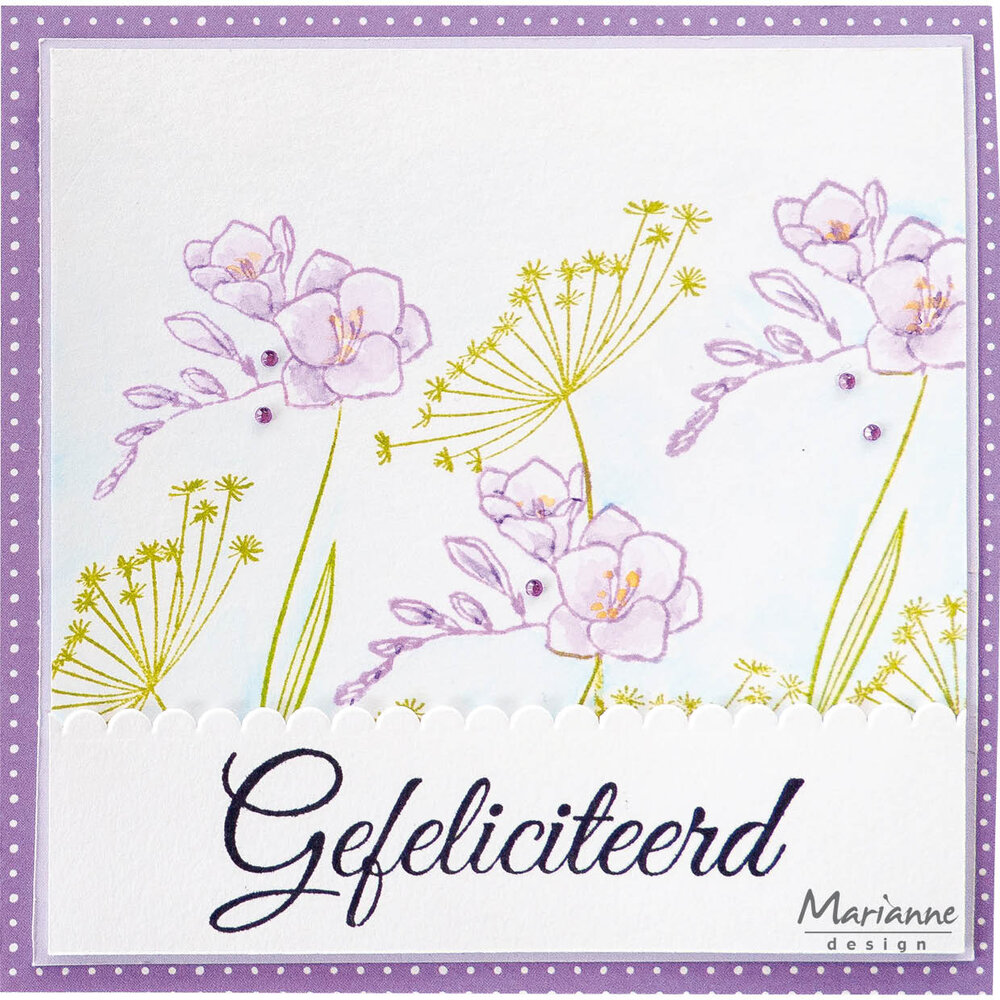 Marianne Design Clear Stamps Silhouette Art Freesia (CS1158) (DISCONTINUED) Marianne Design Clear Stamps Silhouette Art Freesia (CS1158) (DISCONTINUED)